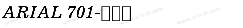 ARIAL 701字体转换